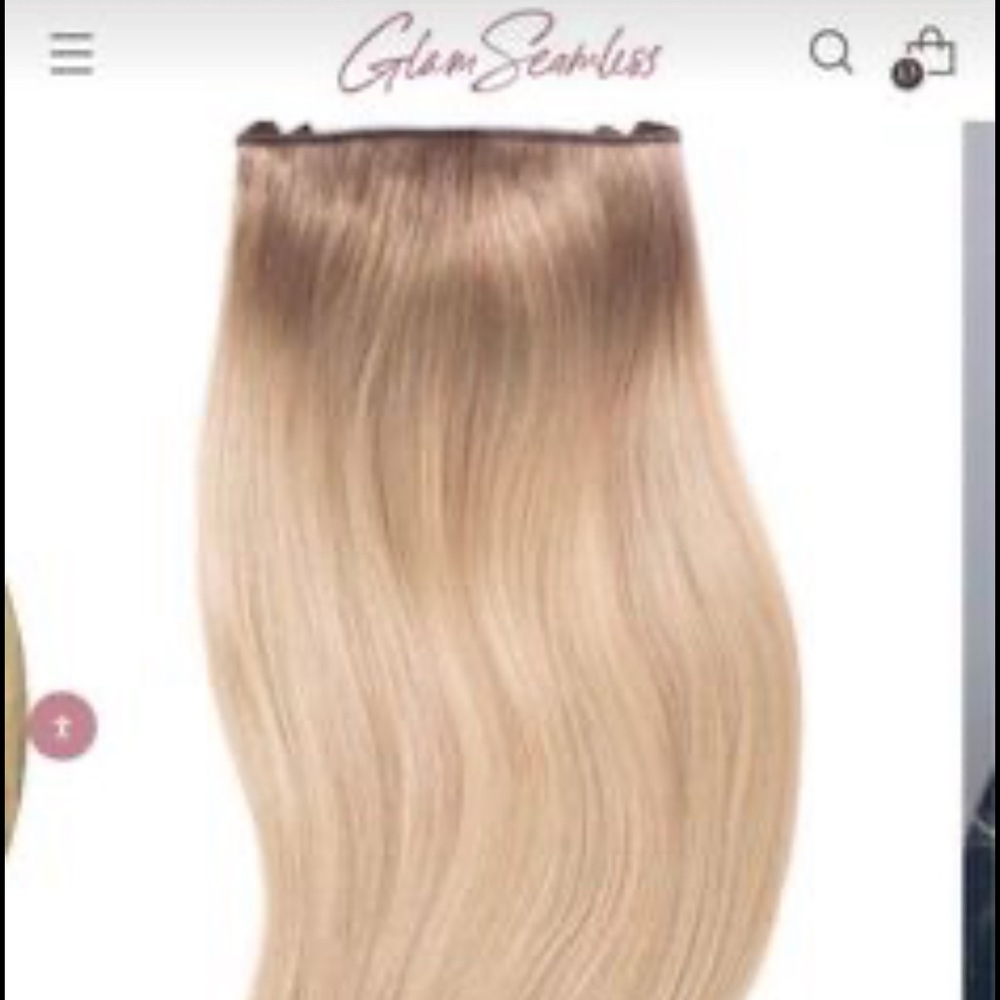 glamBand Halo extensions blonde